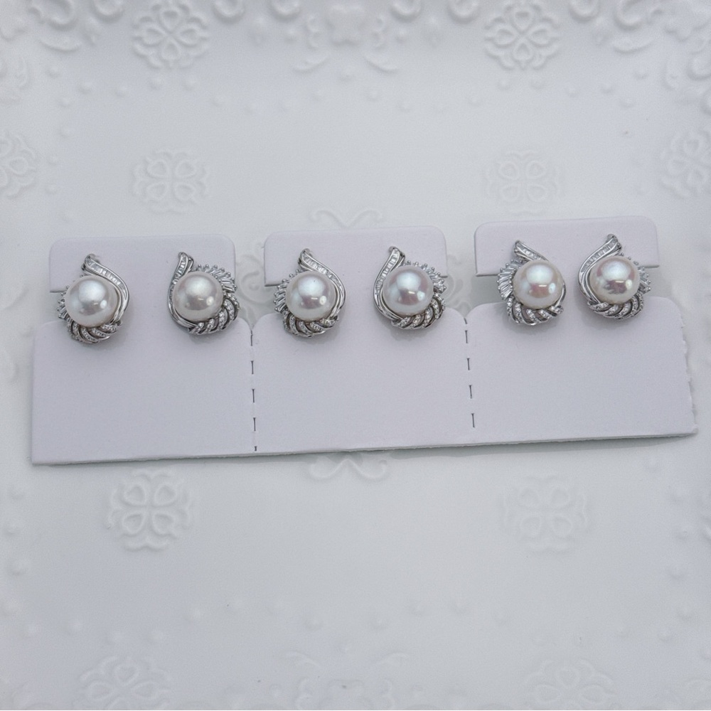 E58 S925 High Quality Freshwater Edison Pearl Earrings
